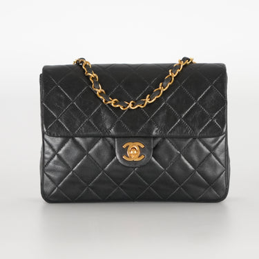 Chanel black leather vintage ref. 7967