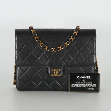 Chanel mid flap black vintage ref. 7978