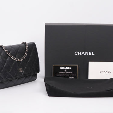 Chanel WOC full set black caviar ref. 7982