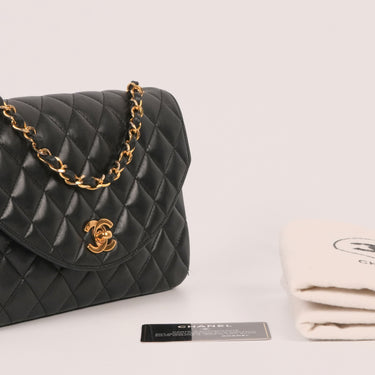 Chanel black leather vintage ref. 7993