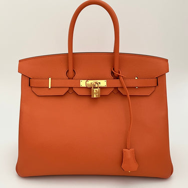Hermès Birkin 35 hardware dorado ref. 8025